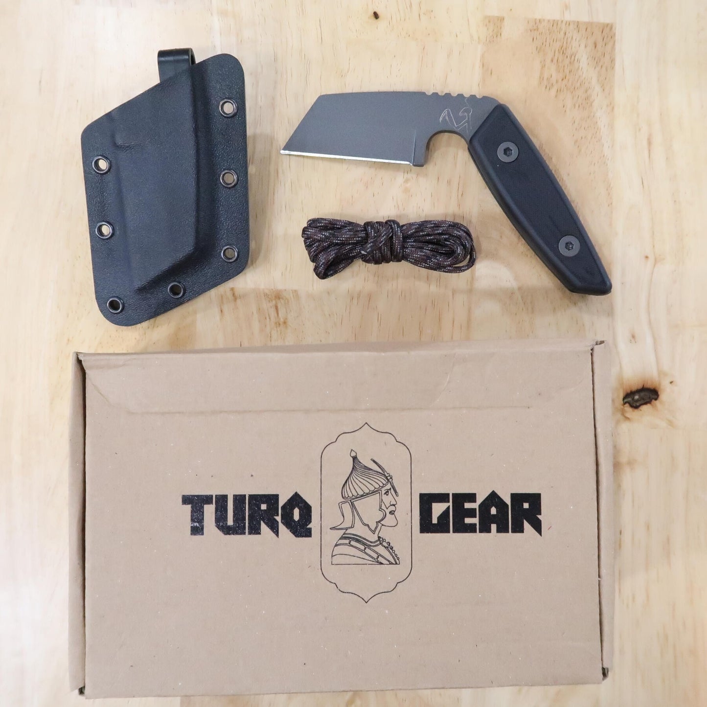 TURQ GEAR System-M Mantis acero Sleipner G10 Cerakote gris tungsteno (66mm) Color: - Gris