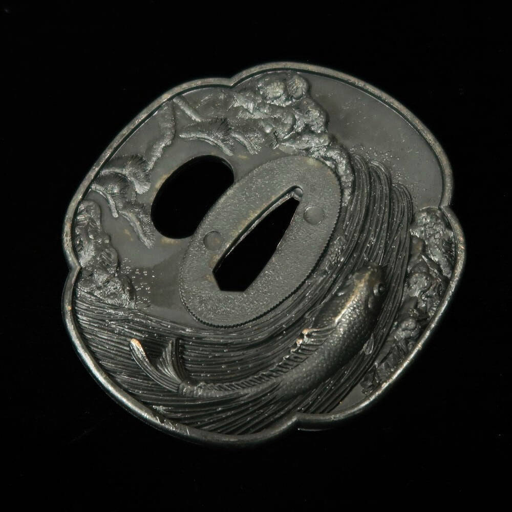 Guardamano de katana Modelo Koi