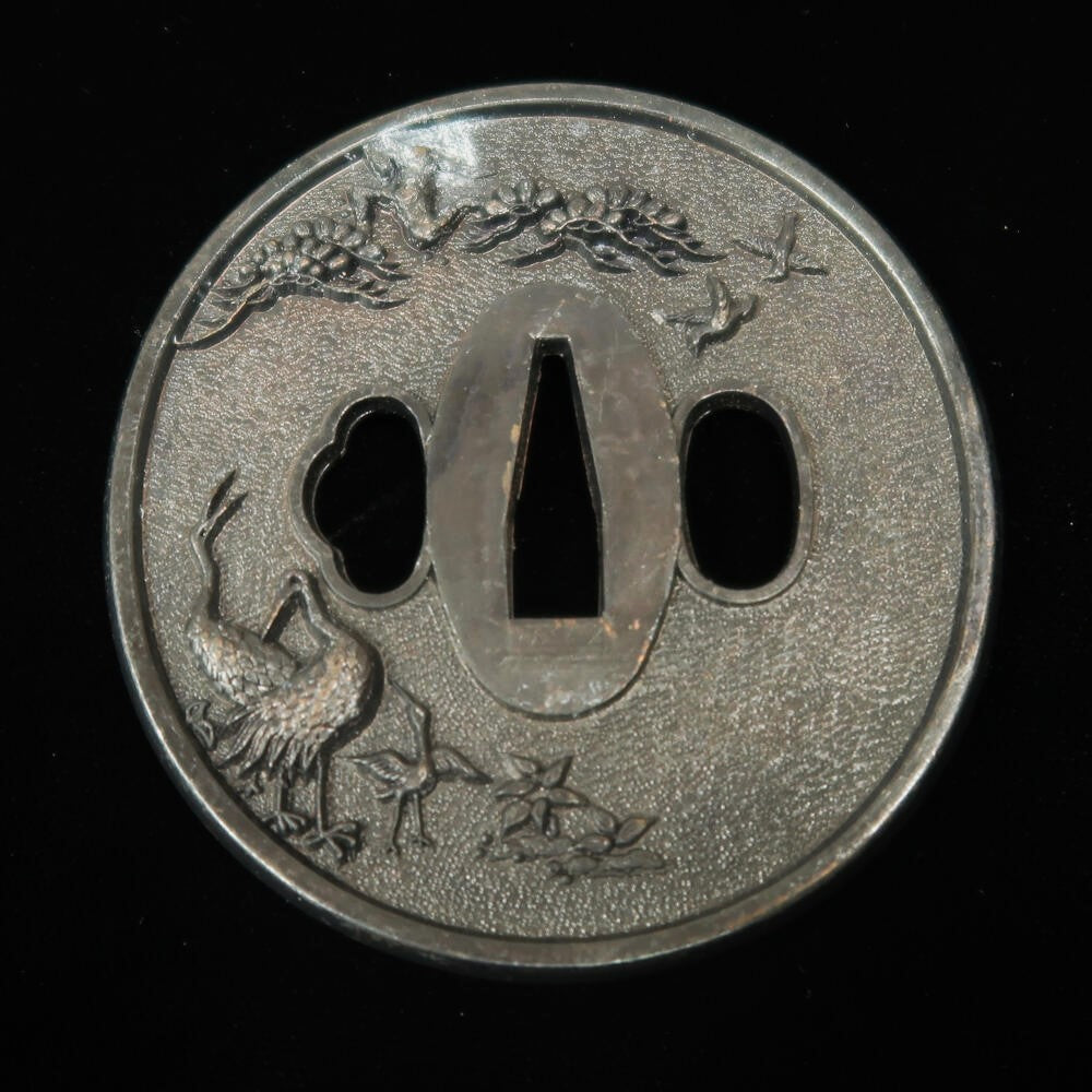 Katana Tsuba Crane model