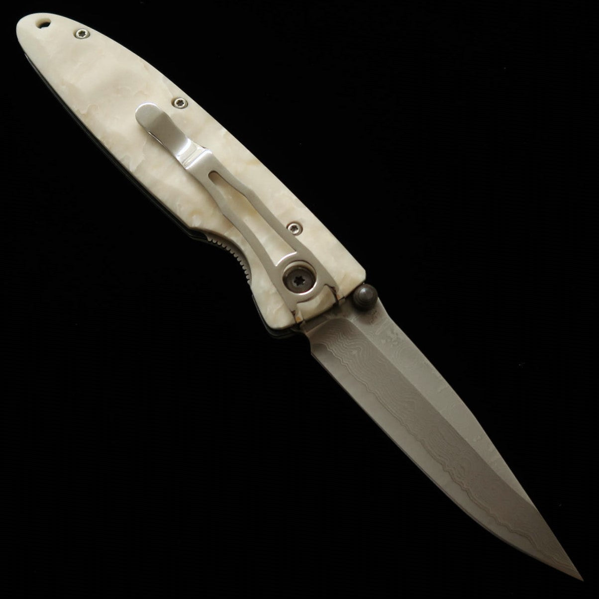 MCUSTA Classic Wave Damascus VG10 with Corian Handle, MC-0019D (85mm)