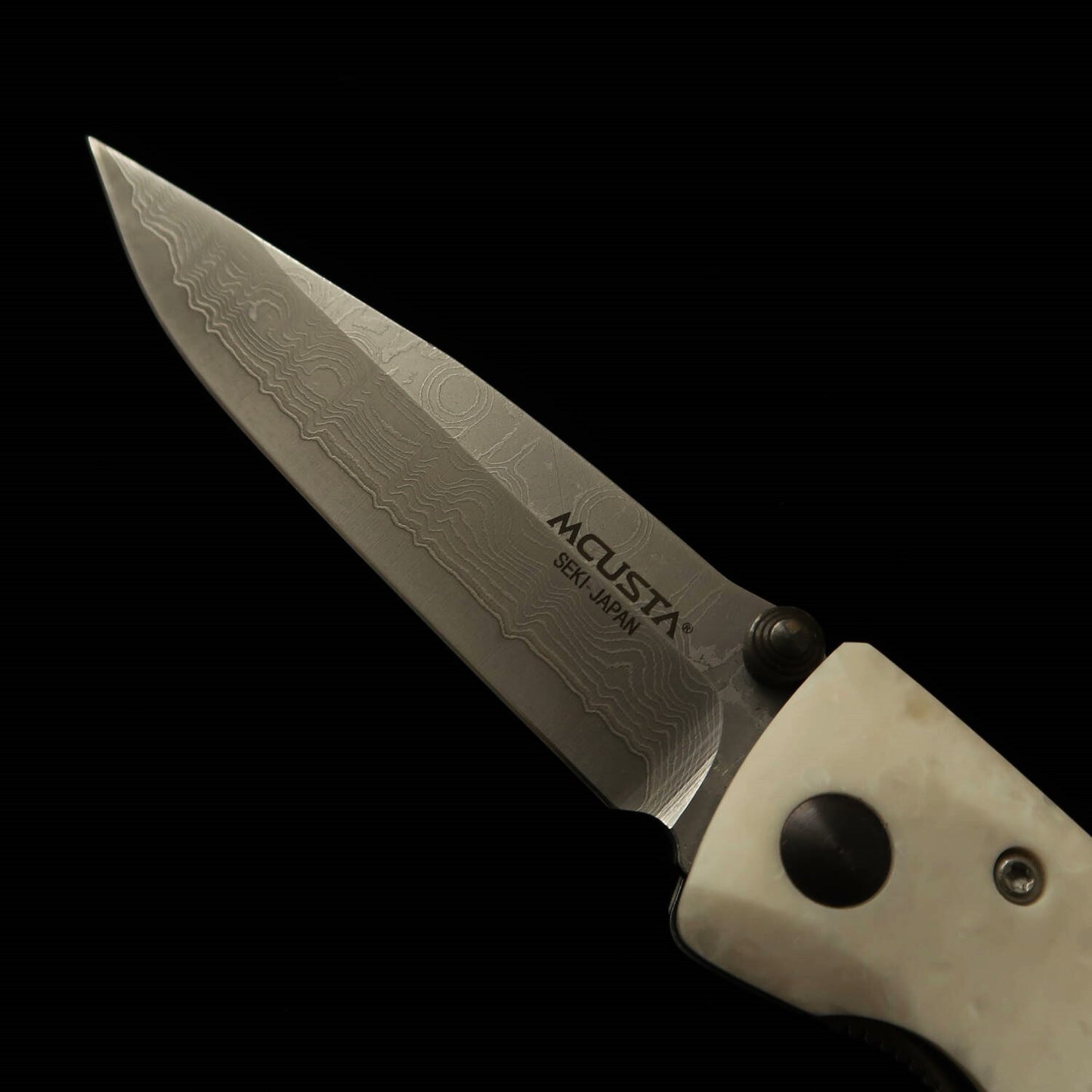 MCUSTA Classic Wave Damascus VG10 with Corian Handle, MC-0019D (85mm)
