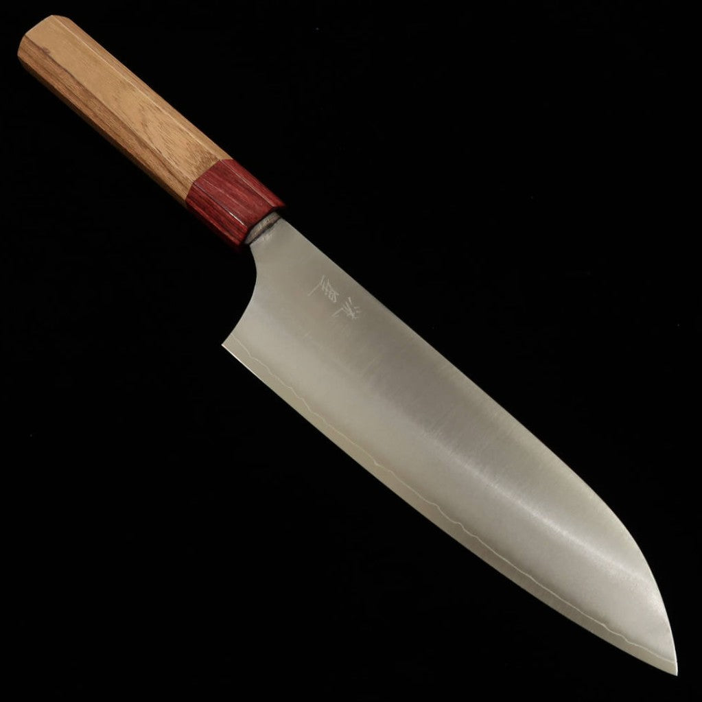 STYLE-K Kurosaki Makoto - Ryusei - Santoku Aogami Super manche en merisier américain (170 mm)