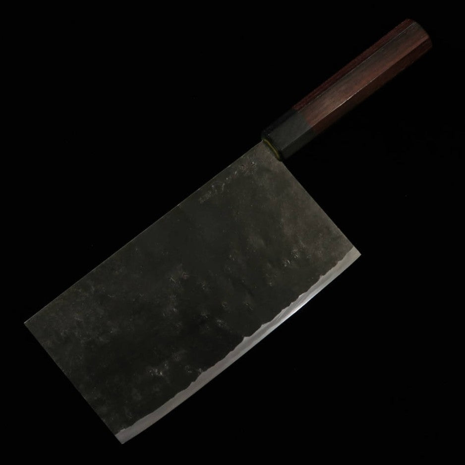 武田刃物TAKEDA 備中手打ち鍛冶 中華包丁(小) 日立青紙スーパー鋼 (190~210mm)