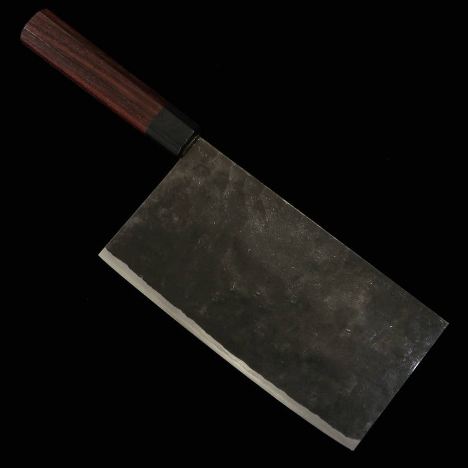 武田刃物TAKEDA 備中手打ち鍛冶 中華包丁(小) 日立青紙スーパー鋼 (190~210mm)