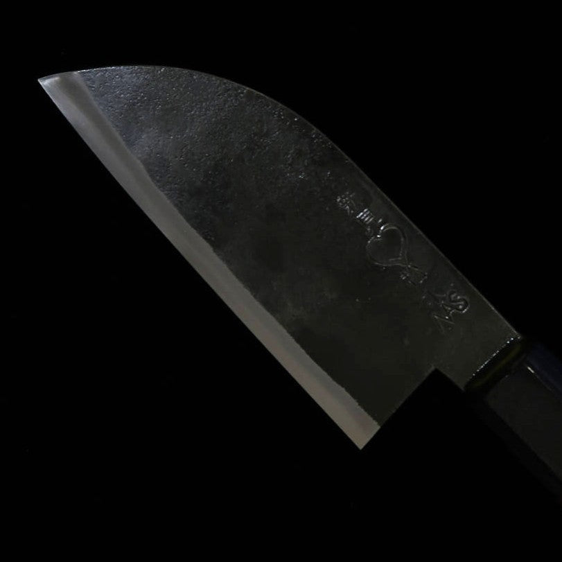 TAKEDA cuchillería artesanal de Bitchu cuchillo pequeño acero Hitachi Aogami Super (90-110mm)