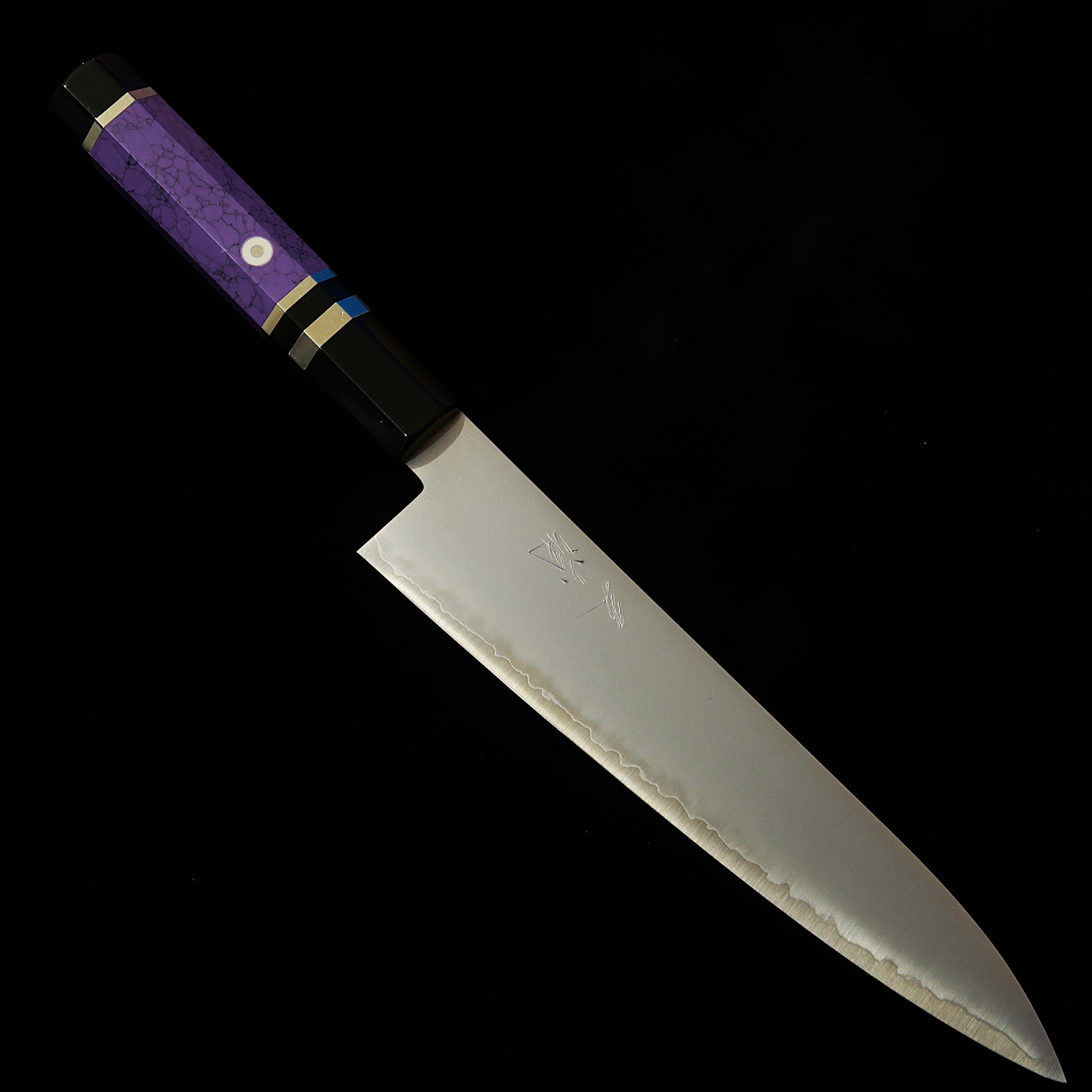 反逆の刃1：1フルメタルコスプレ周辺モデル 鑑賞用 手鍛造打 三浦MIURA 牛刀 ZDP189 ショット カスタムハンドル（210mm） – 三浦