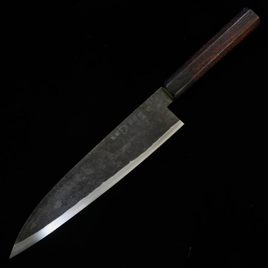 Takeda Hamono TAKEDA forgeron artisanal de Bitchū, couteau de découpe Deba grand modèle, acier Hitachi Aogami Super (200~220mm)