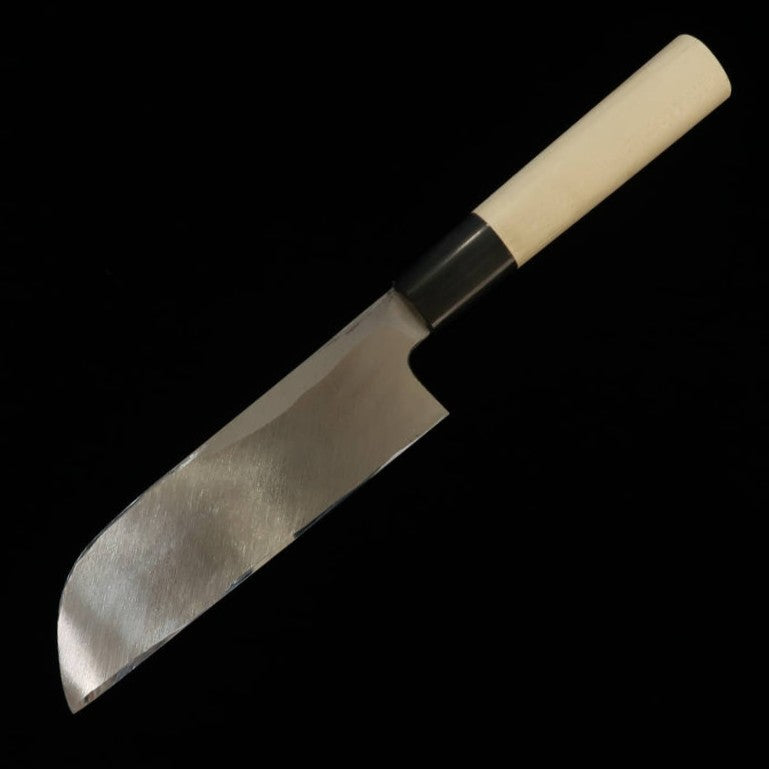 Deba MIURA Acero japonés biselado Mango de madera de magnolia y cuerno de búfalo (150mm)