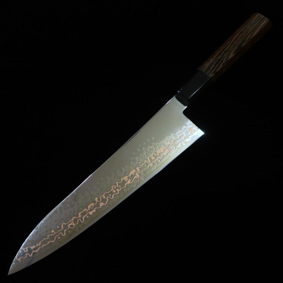 Miura MIURA Gyuto SLD Damas nickel, manche en wengé octogonal (210 mm)