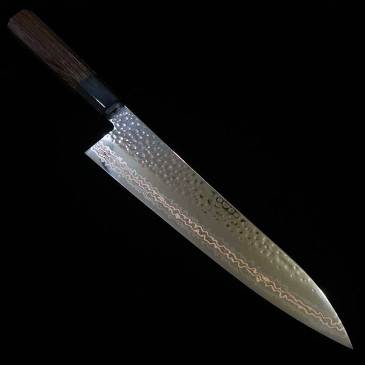 Miura MIURA Faca de Chef SLD Níquel Damasco Martelado Cabo Octogonal Wenge (210mm)