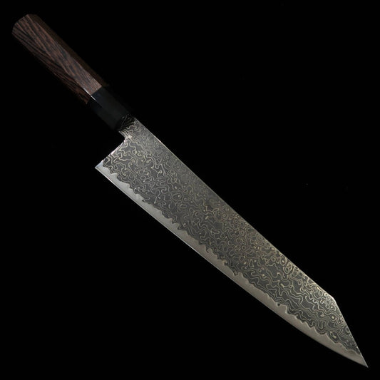 MIURA Kiritsuke Gyuto Ryu-Hyo SG2 Black Damascus Wenge Handle (240mm)