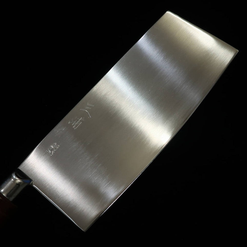 三浦MIURA 中華包丁 SK材 ステン割込 No.500GC 茶合板柄(205mm)