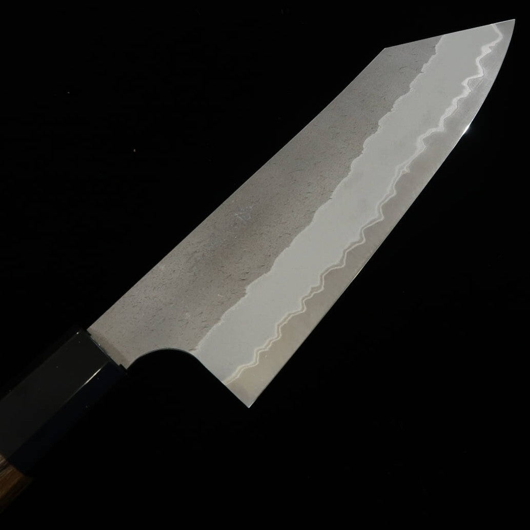 Nigara Cutelaria Forja NIGARA Aogami Super Polido Martelado Bunka Cabo de Teca (180mm)