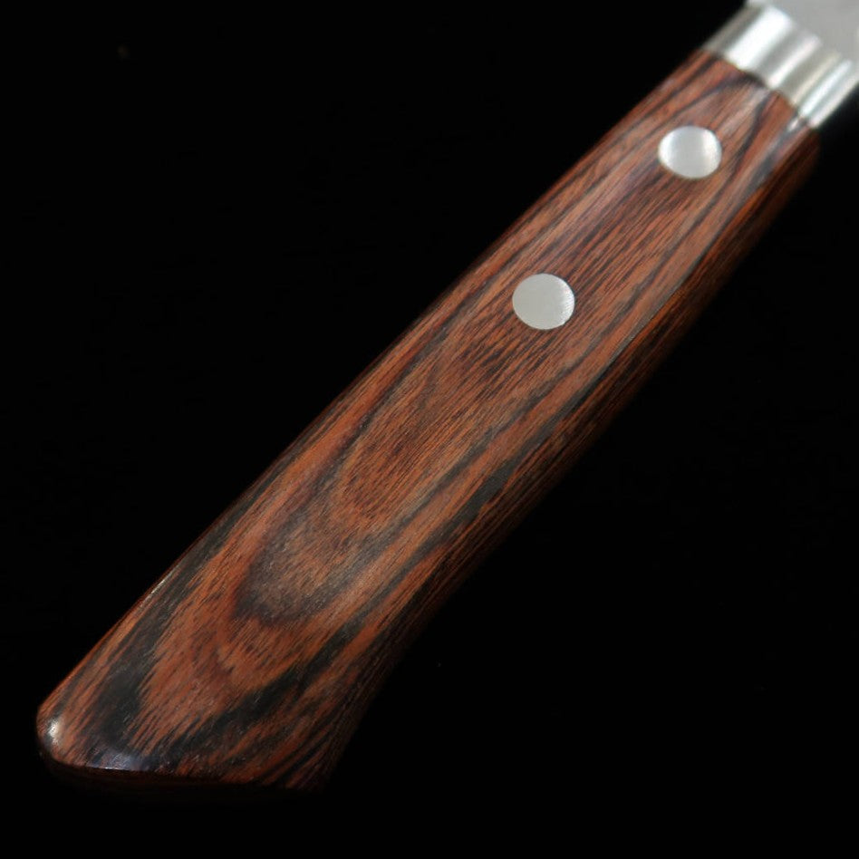三浦 MIURA 牛刀 刻流 VG10 鎚目 ダマスカス マホガニー柄(185mm)