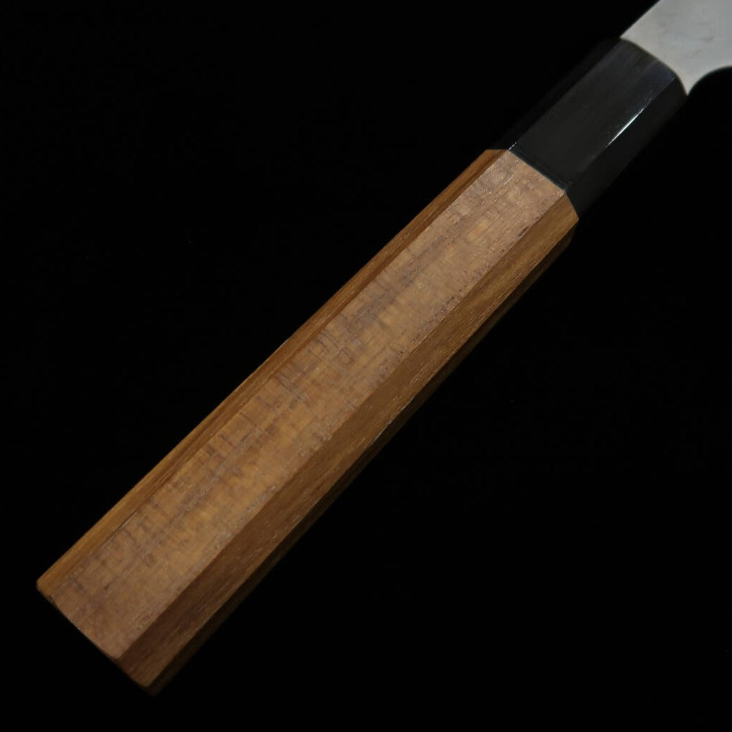 Nigara Hamono Forged NIGARA Aogami Super Martelado Nashiji Saki-maru Sujihiki Cabo Octogonal de Teca (300mm)