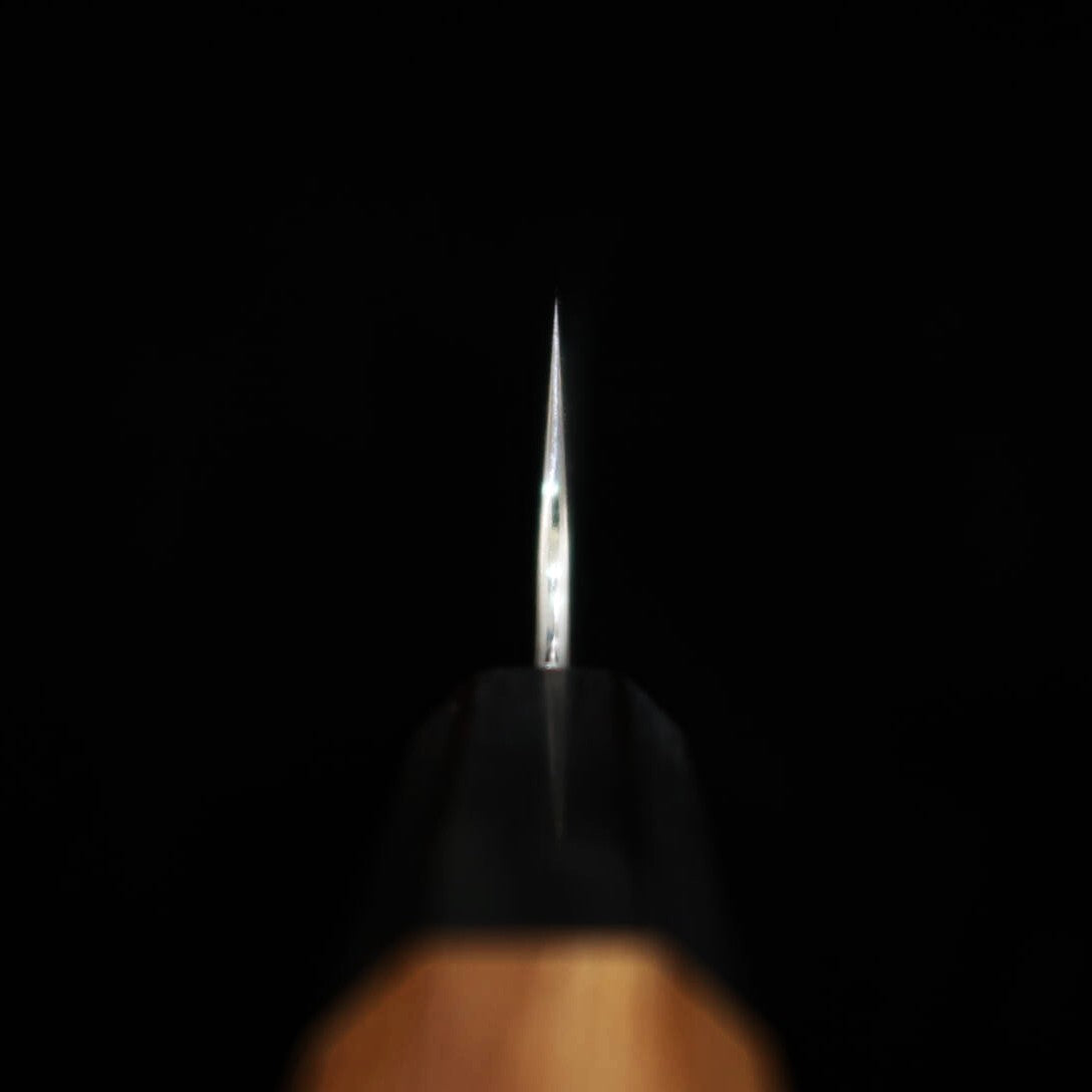 Nigara Hamono Forged NIGARA Aogami Super Martelado Nashiji Saki-maru Sujihiki Cabo Octogonal de Teca (300mm)