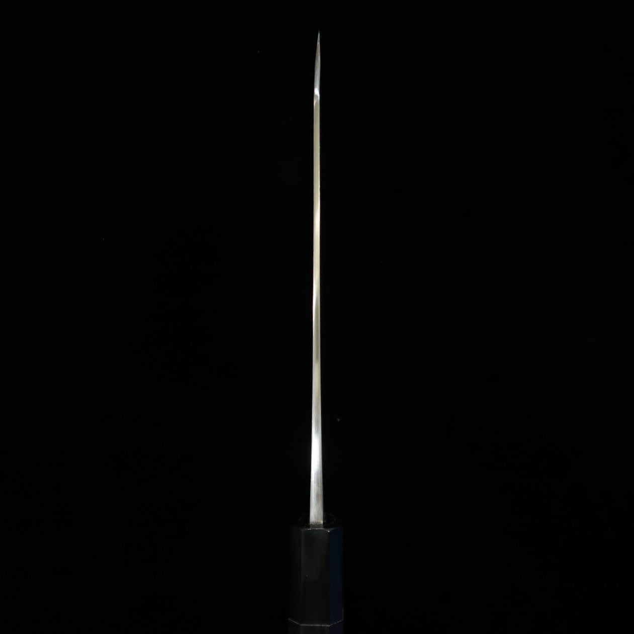 吉金刃物 文化 SKD高速鋼 梨地 黒檀八角柄(165mm)