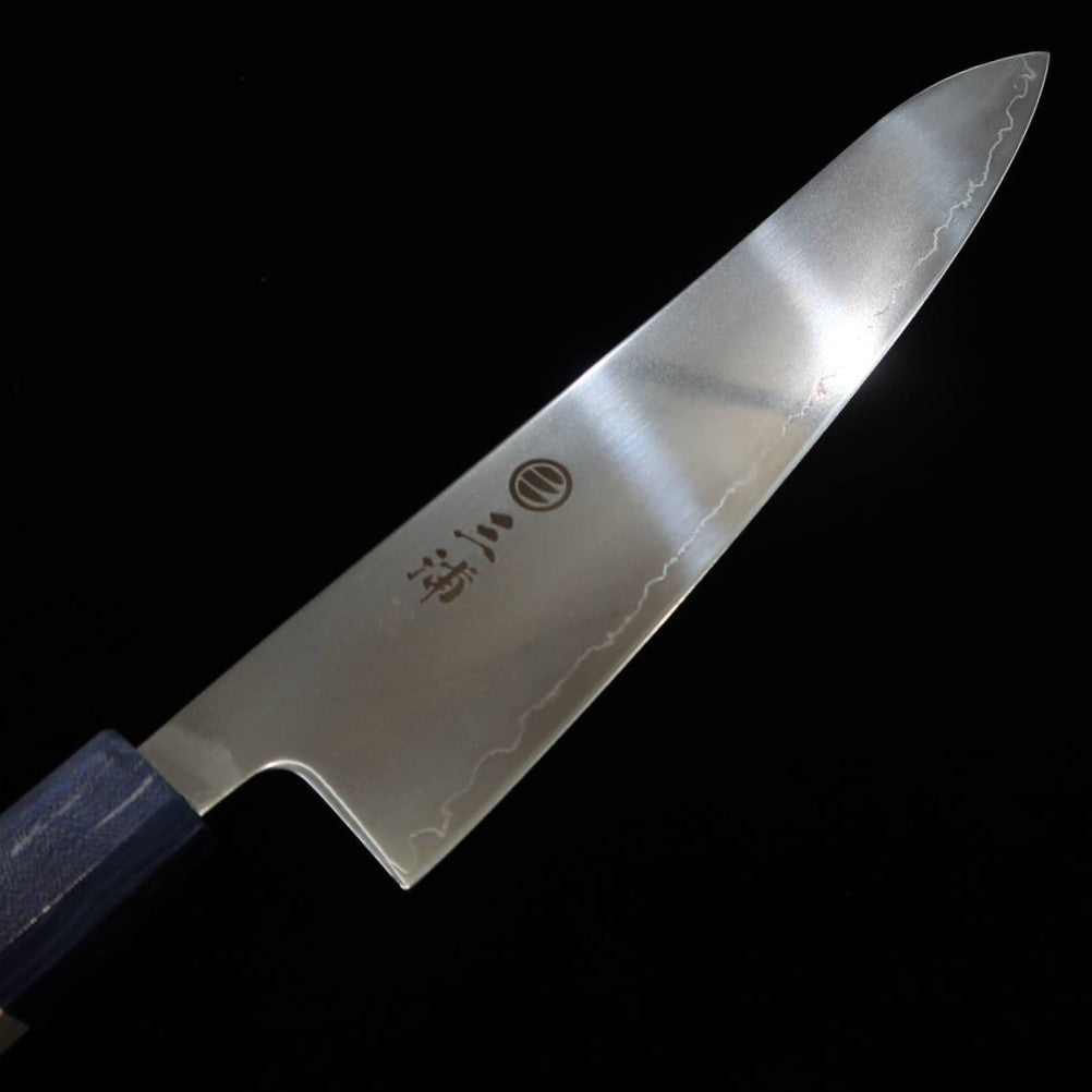 Gyuto MIURA Hikari SLD Pulido Mango doble arce -azul- (195mm)