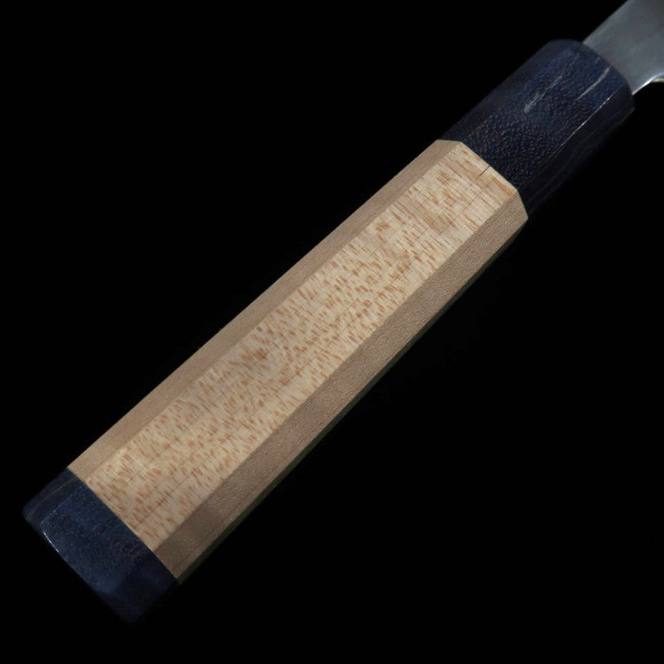 Gyuto MIURA Hikari SLD Pulido Mango doble arce -azul- (195mm)