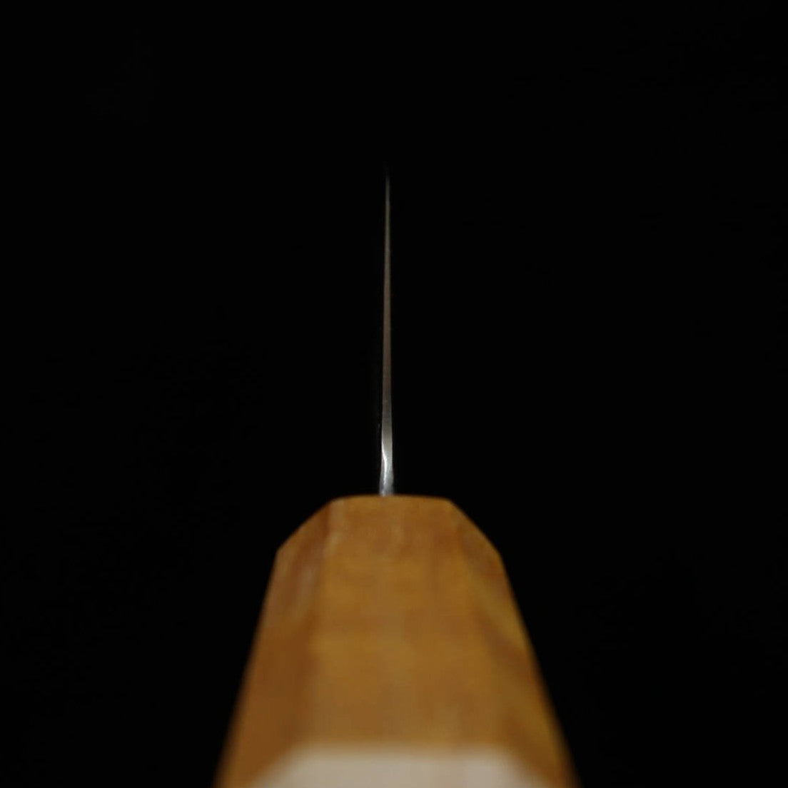 Gyuto MIURA Hikari SLD acabado pulido, mango de arce doble aro -amarillo- (195 mm)