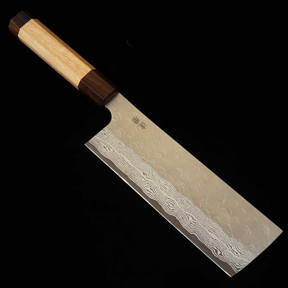 達磨刃物 DARUMA HAMONO 菜切 VG XEOS 両紫檀口桜八角柄 (160mm