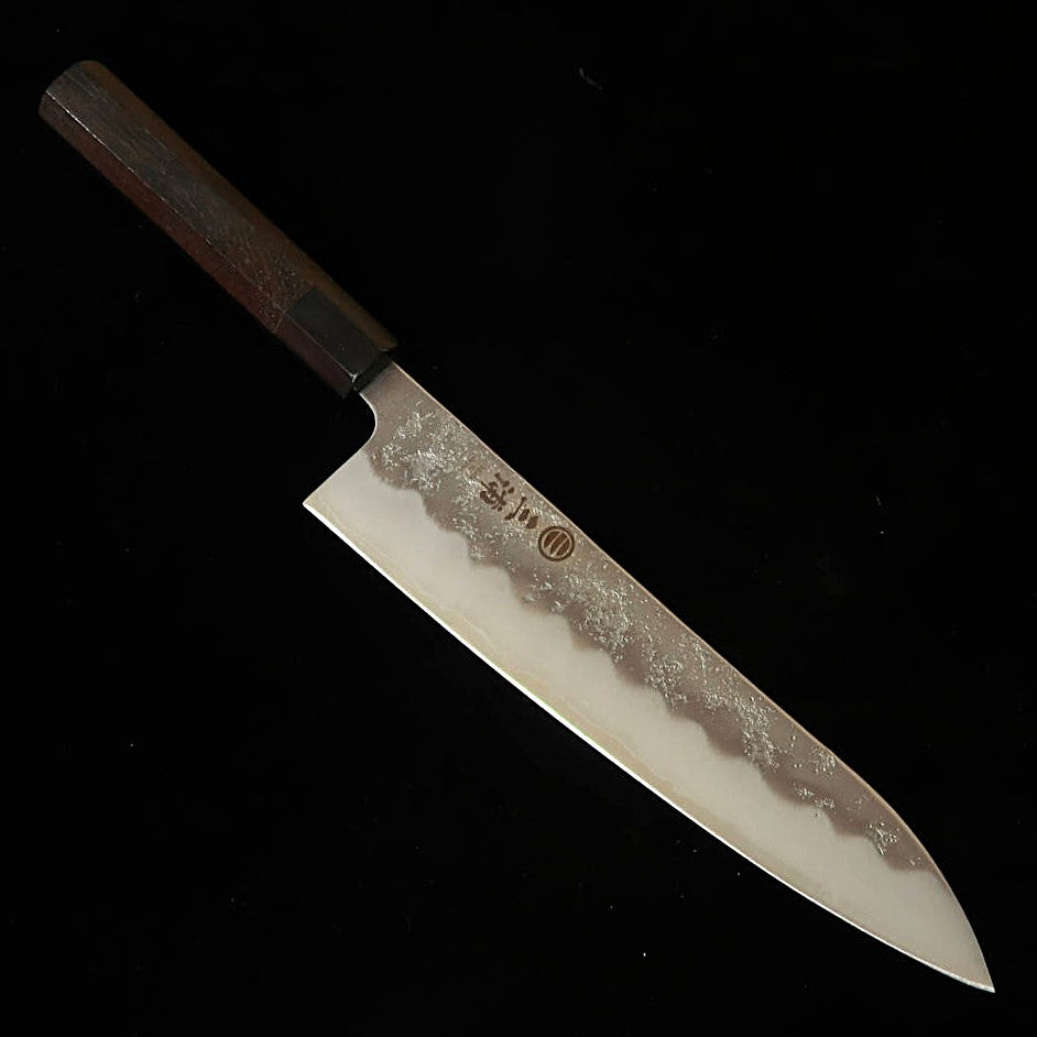 三浦MIURA 牛刀 銀紙三号 梨地 黒檀八角柄（210mm） – 三浦刃物店