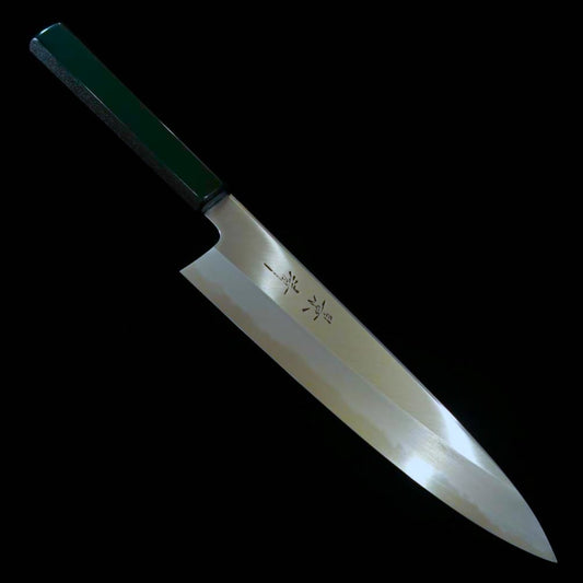KAGEKIYO Gyuto Shirogami No. 1 Urushi Ryokuro (210/240mm)
