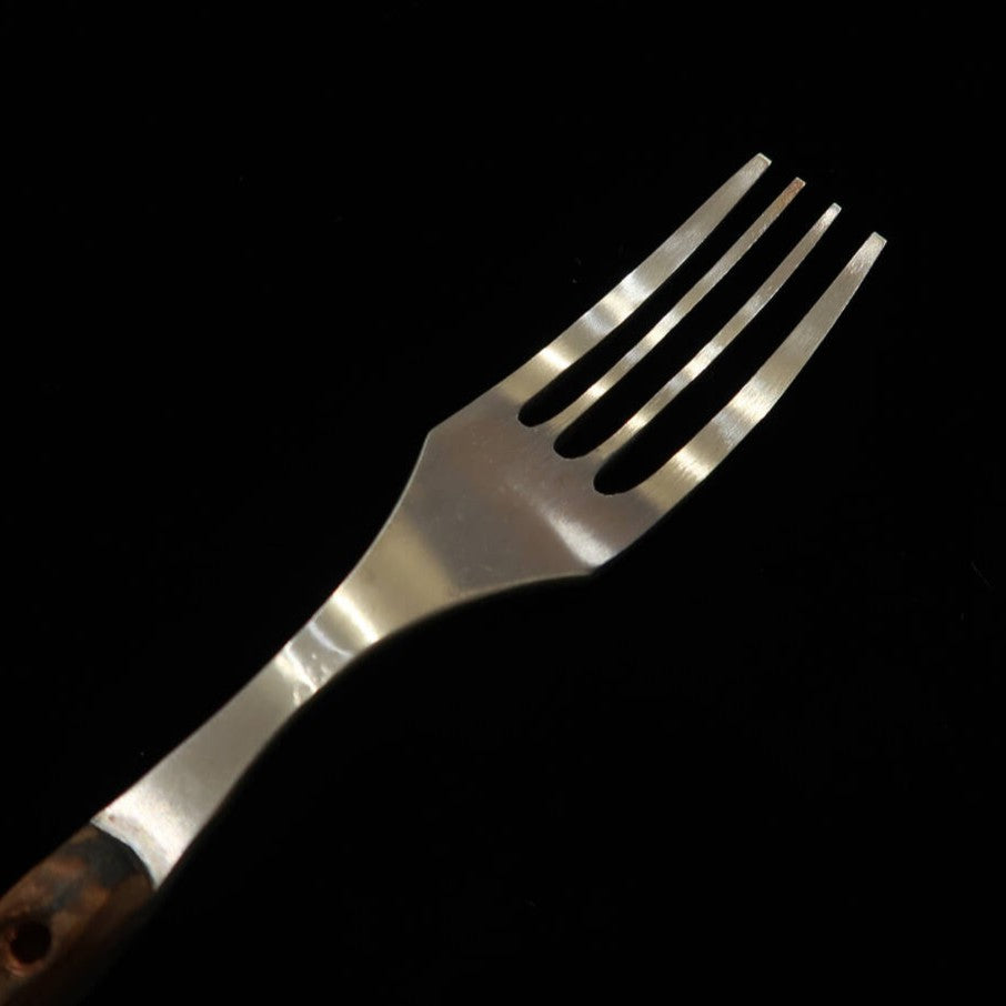Prometheus Thor cuchillo y tenedor de mesa HS, mango de madera (80 mm)