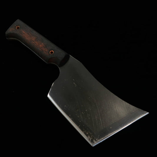 ZERO Kaji Black Cat II 80crv2 Knife with Natural Wood Handle and Kydex Sheath (110mm)