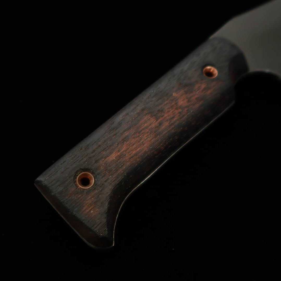 ZERO Kaji Black Cat II 80crv2 mango de madera natural con funda de kydex (110mm)