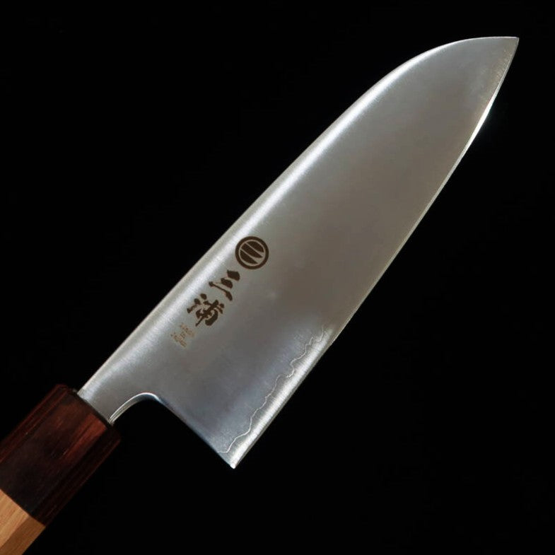 三浦 MIURA 三徳 青紙スーパー 磨き 欅八角柄 (165mm)