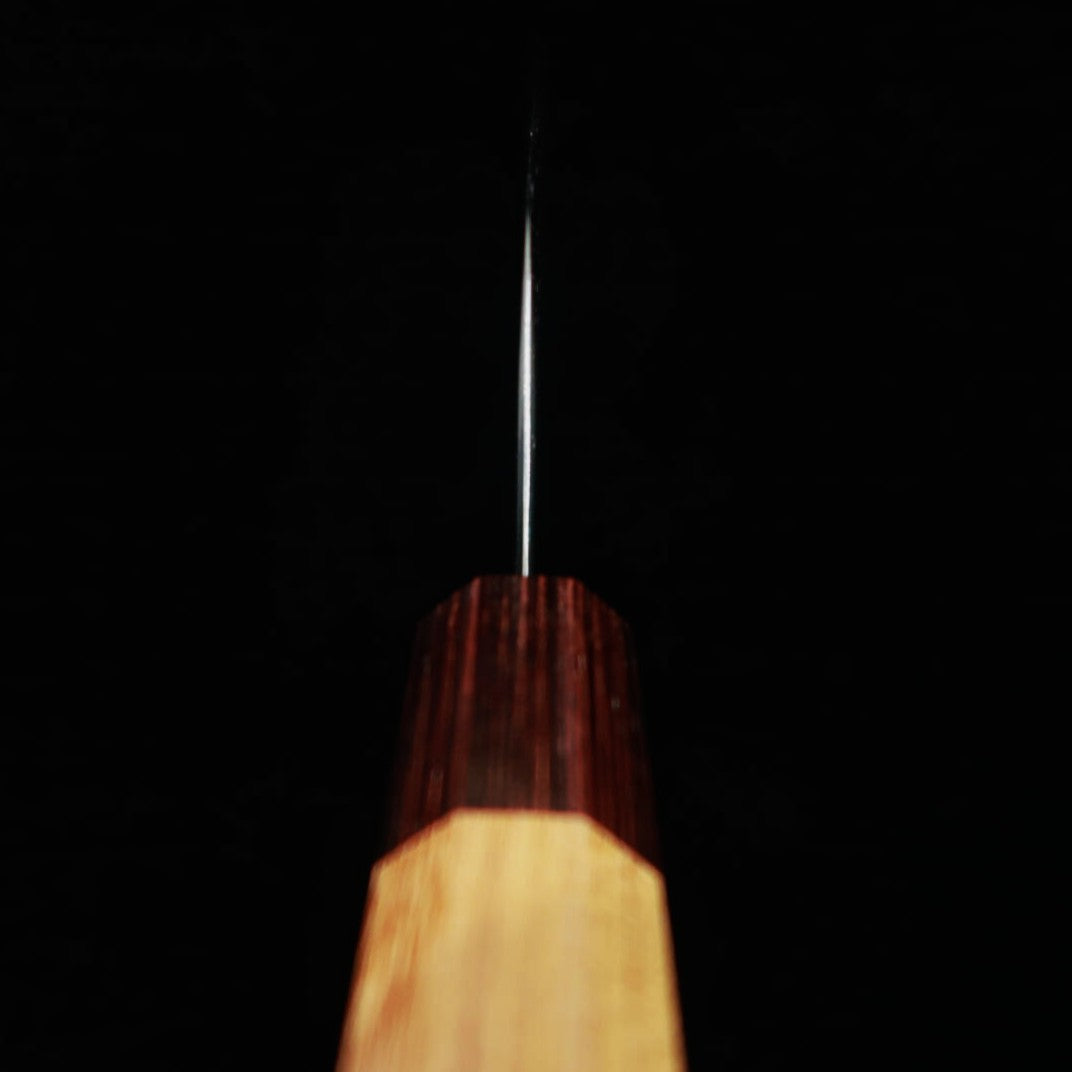 三浦 MIURA 三徳 青紙スーパー 磨き 欅八角柄 (165mm)