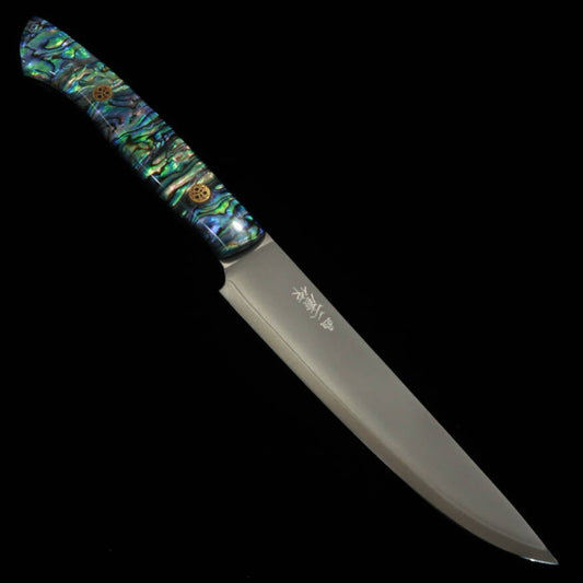 二唐刃物鍛造所 NIGARA ステーキナイフ SG2 螺鈿柄 (130mm)