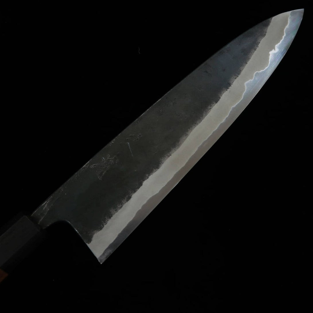 Gyuto MIURA by Shindo Aogami #2 acabado negro, mango octogonal de nogal (240/270 mm)