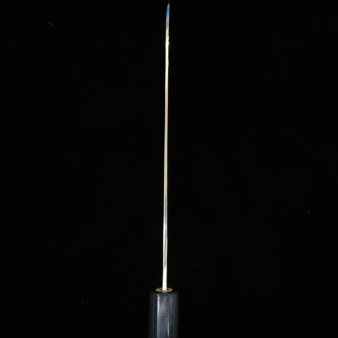 佐治武士SAJI TAKESHI 青二鋼 有色ダマスカス 三徳 紫檀八角柄 (180mm)