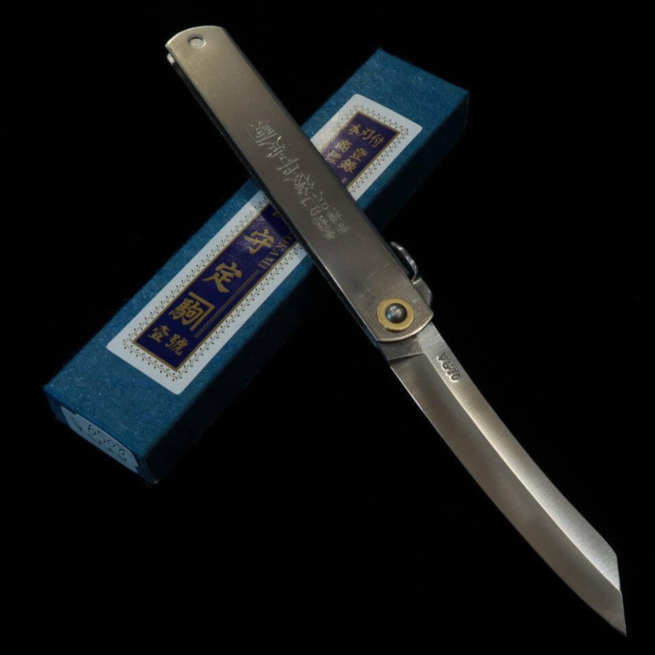 Higonokami VG10 totalmente em aço tamanho extra grande (120mm)