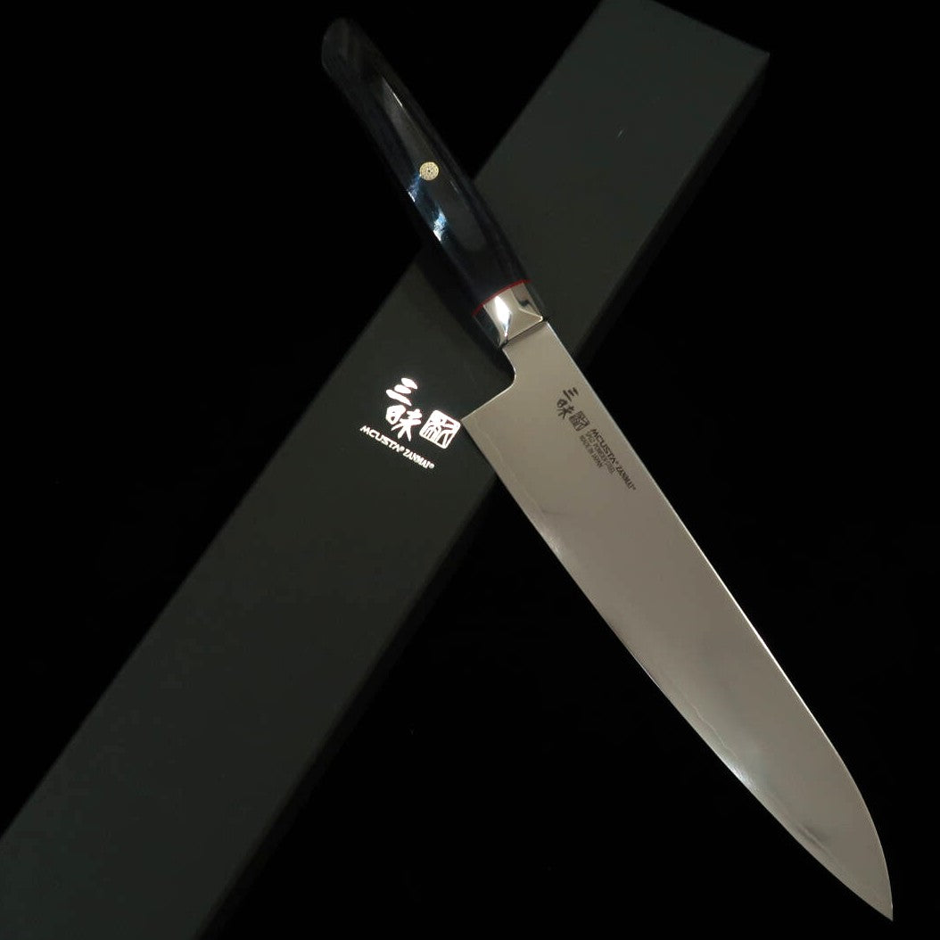 【Nuevo estándar】MCUSTA ZANMAI Revolution 3 Black Gyuto (210mm)