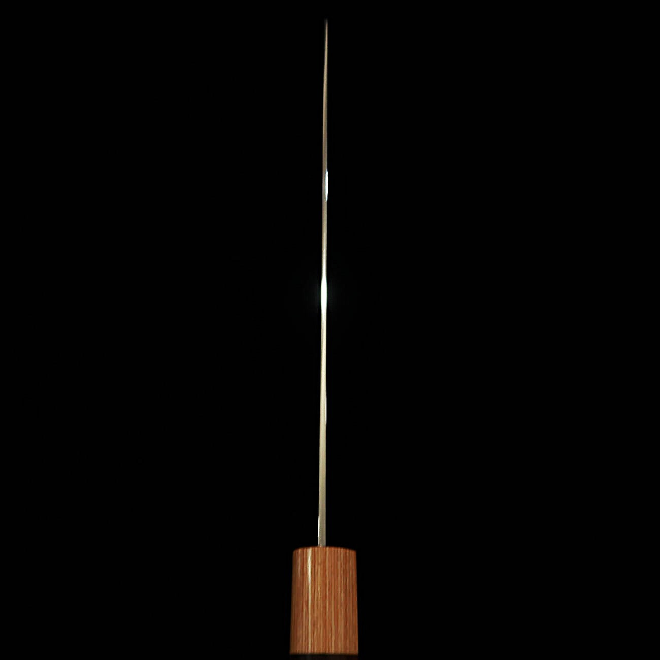 Nakiri Yuta Katayama VG10 acabamento polido em damasco e cabo de jacarandá castanho (170mm)