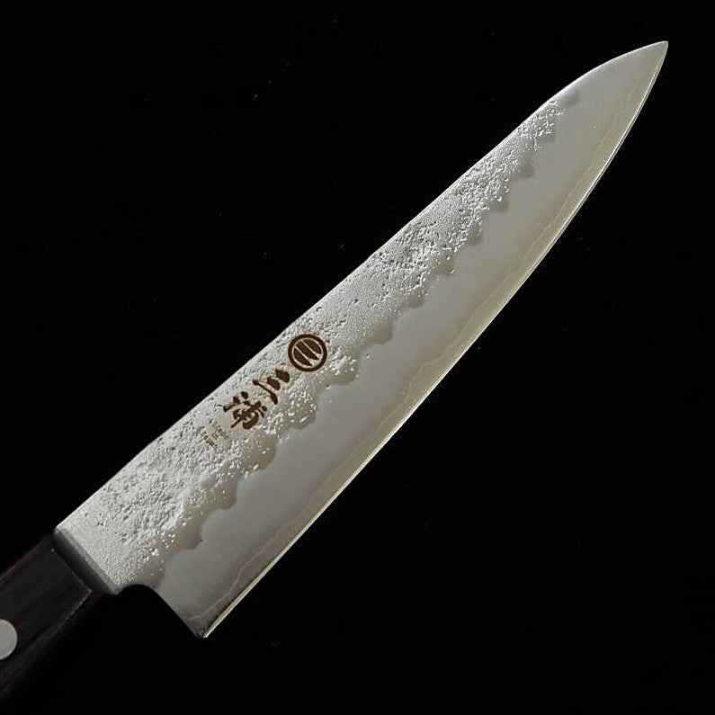 三浦MIURA ペティ 銀紙三号 梨地 パープル柄(135mm)