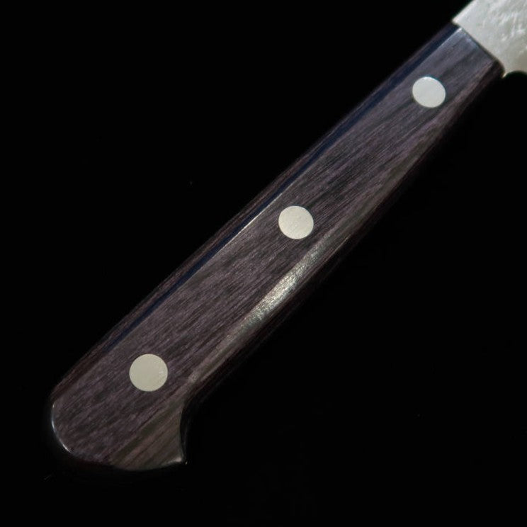 三浦MIURA ペティ 銀紙三号 梨地 パープル柄(135mm)