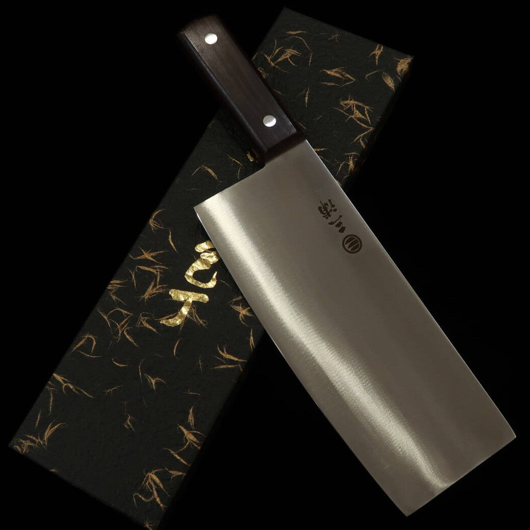 Cuchillo chino MIURA acero SK mango de palisandro (220mm)