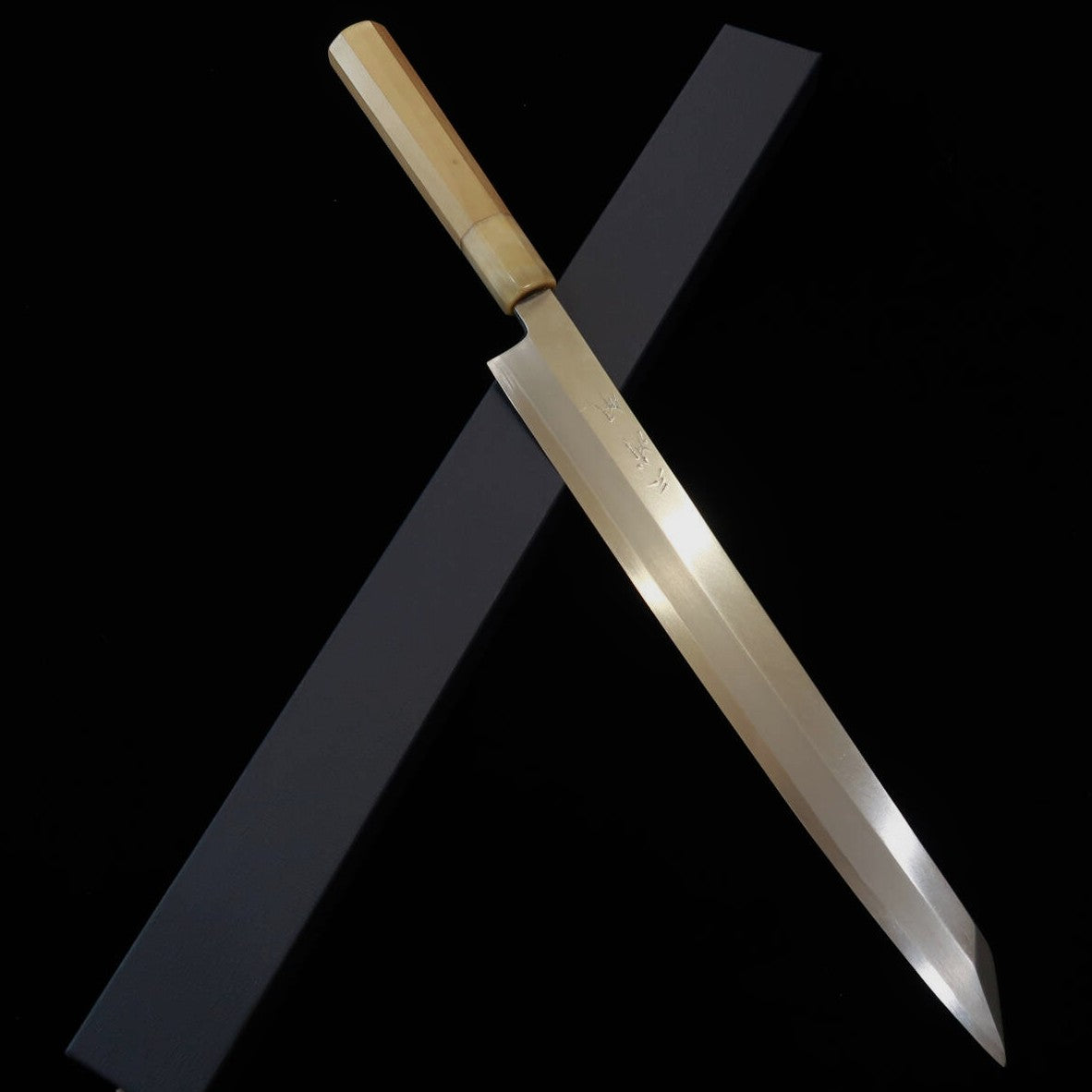 【OUTLET】三浦佩MIURA Obidama 切付柳刃 白紙二号 朴八角柄 (300mm)