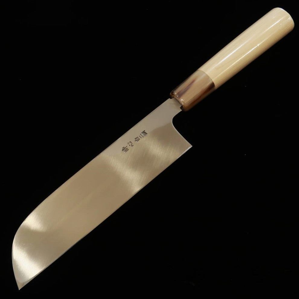 【OUTLET】酔心SUISIN 絆シリーズ 鎌形薄刃 白紙二号 朴栗型柄 (195mm) アイケ有り