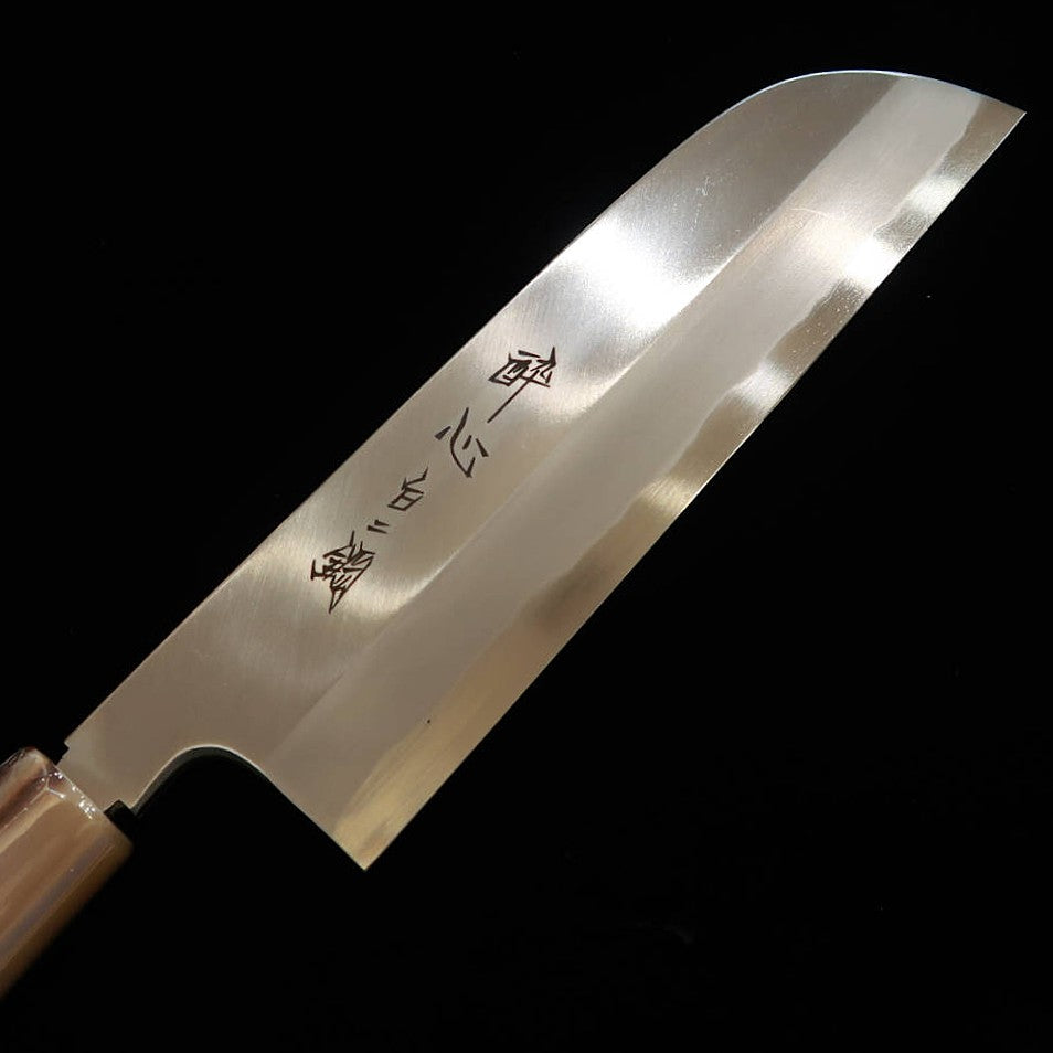 【OUTLET】酔心SUISIN 絆シリーズ 鎌形薄刃 白紙二号 朴栗型柄 (195mm) アイケ有り