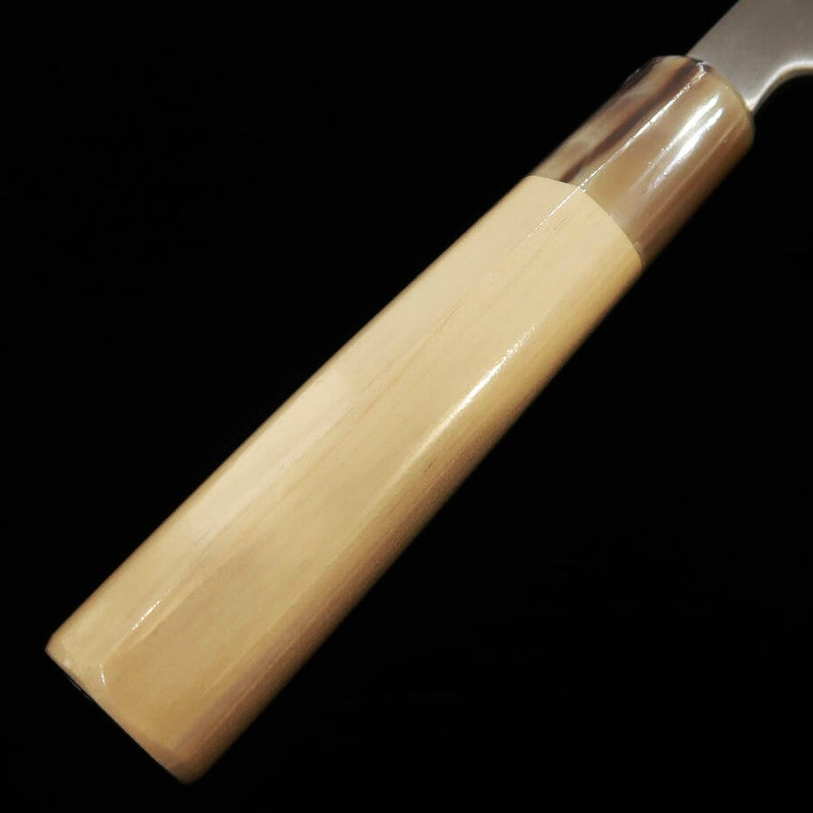 【OUTLET】酔心SUISIN 絆シリーズ 鎌形薄刃 白紙二号 朴栗型柄 (195mm) アイケ有り
