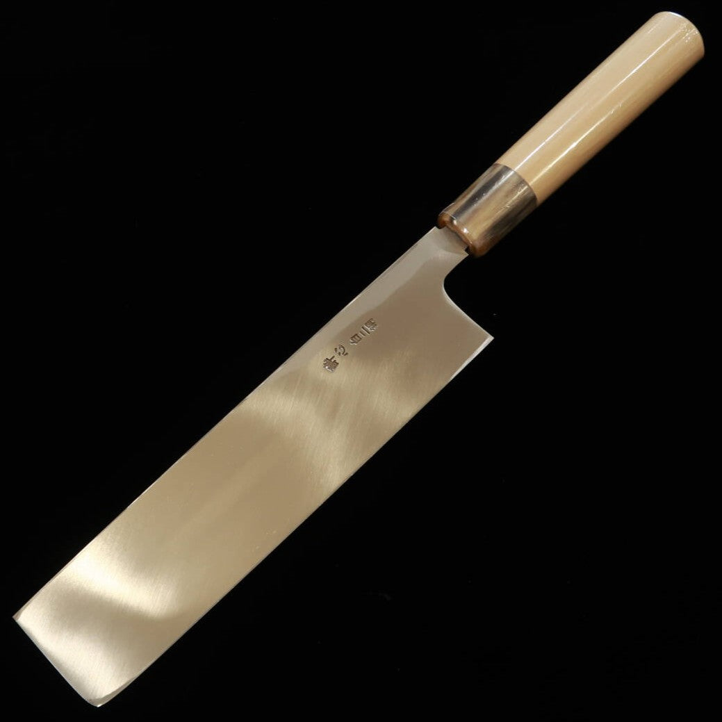 【OUTLET】酔心SUISIN 絆シリーズ 薄刃 白紙二号 朴栗型柄 (210mm) アイケ有り