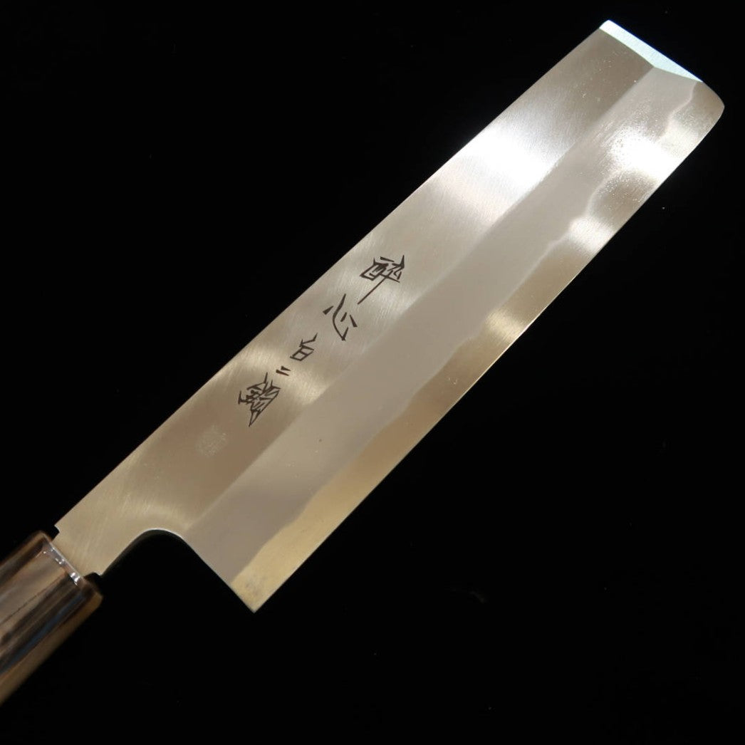 【OUTLET】酔心SUISIN 絆シリーズ 薄刃 白紙二号 朴栗型柄 (210mm) アイケ有り