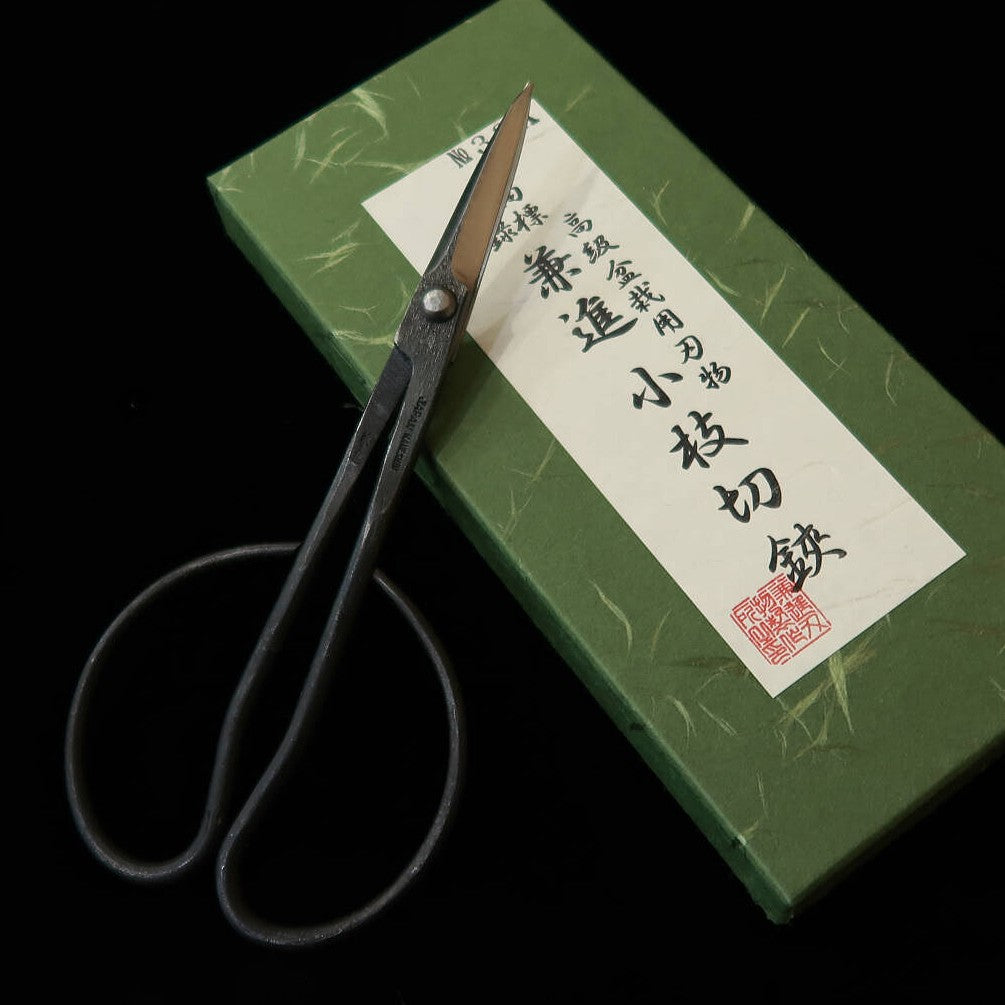 兼進 KANESHIN 盆栽用 芽切鋏 黒打 (170mm)No 33A