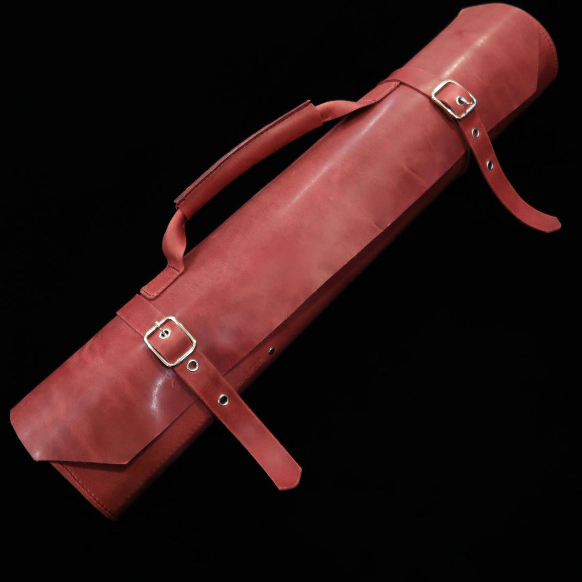 レザーナイフロール Long Lasteing Leather 4色展開 4P (ボルドー/ブラウン/ネイビー/黒)