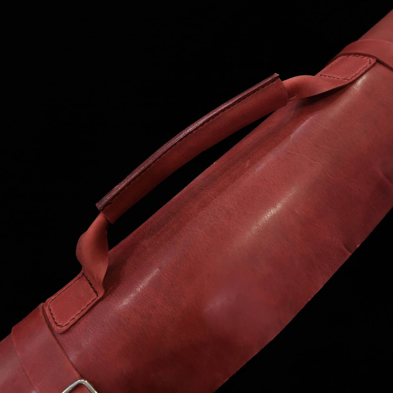 レザーナイフロール Long Lasteing Leather 4色展開 4P (ボルドー/ブラウン/ネイビー/黒)